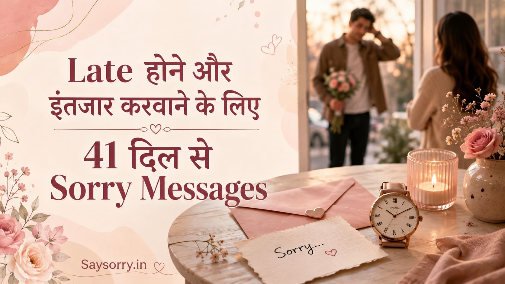 Late होने और इंतजार करवाने के लिए 41 दिल से Sorry Messages - Say Sorry