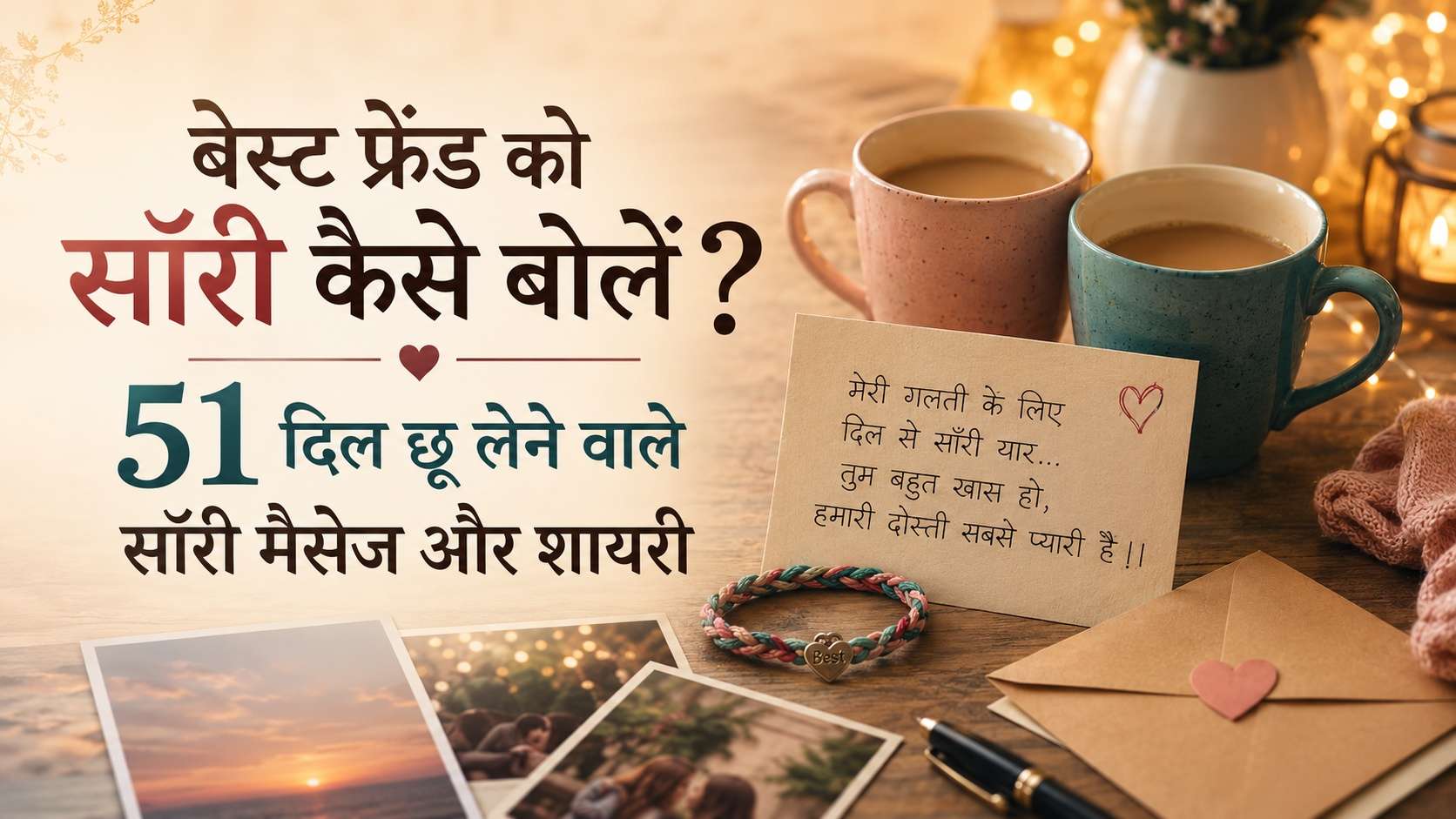 बेस्ट फ्रेंड को सॉरी कैसे बोलें? 51 दिल छू लेने वाले सॉरी मैसेज और शायरी