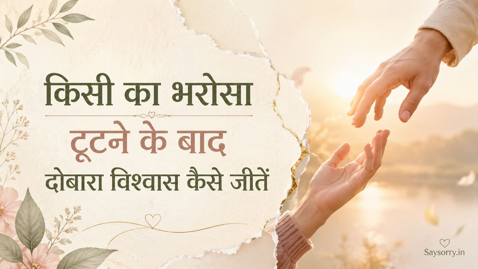 किसी का भरोसा टूटने के बाद दोबारा विश्वास कैसे जीतें