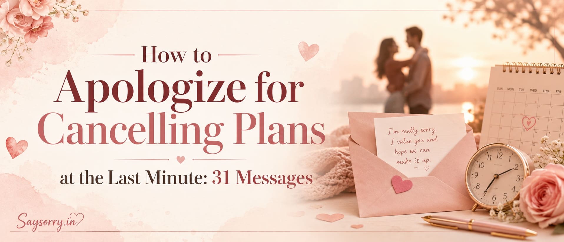 How to Apologize for Cancelling Plans at the Last Minute: 31 Messages