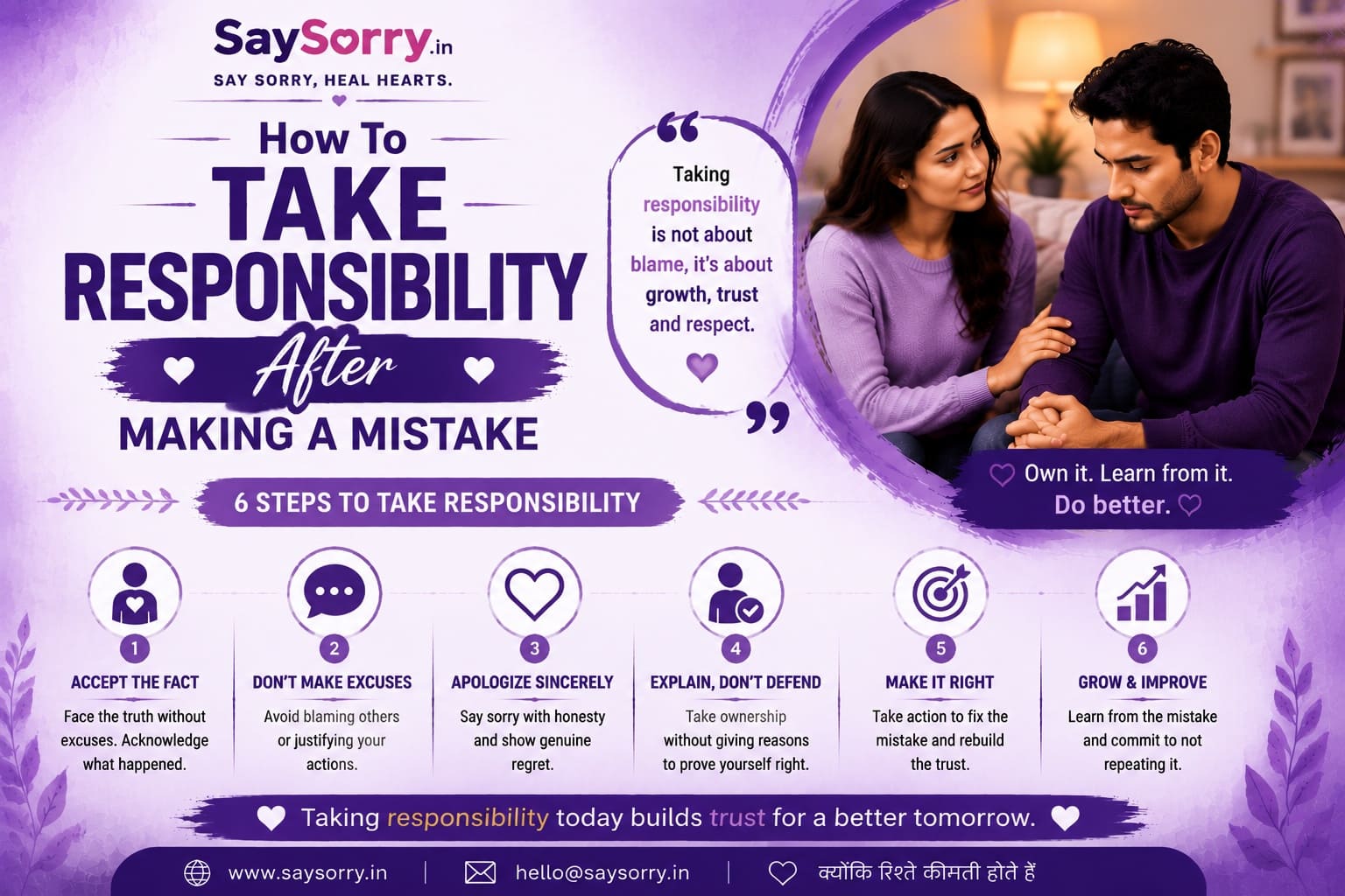 How To Take Responsibility After Making A Mistake