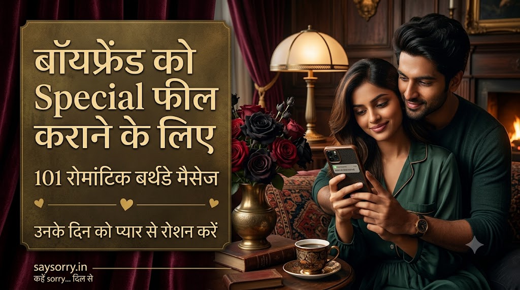 Boyfriend को Loved Feel कराने के लिए 101 Romantic Birthday Messages - Say Sorry