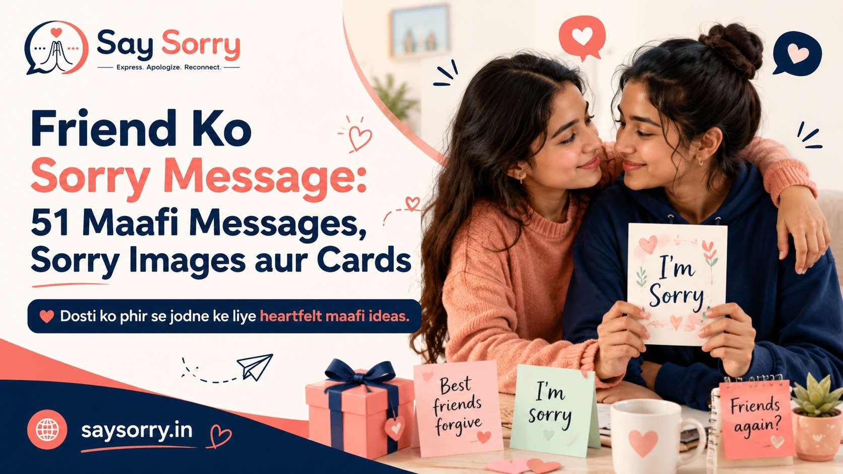 Friend Ko Sorry Message: 51 Maafi Messages, Sorry Images aur Cards