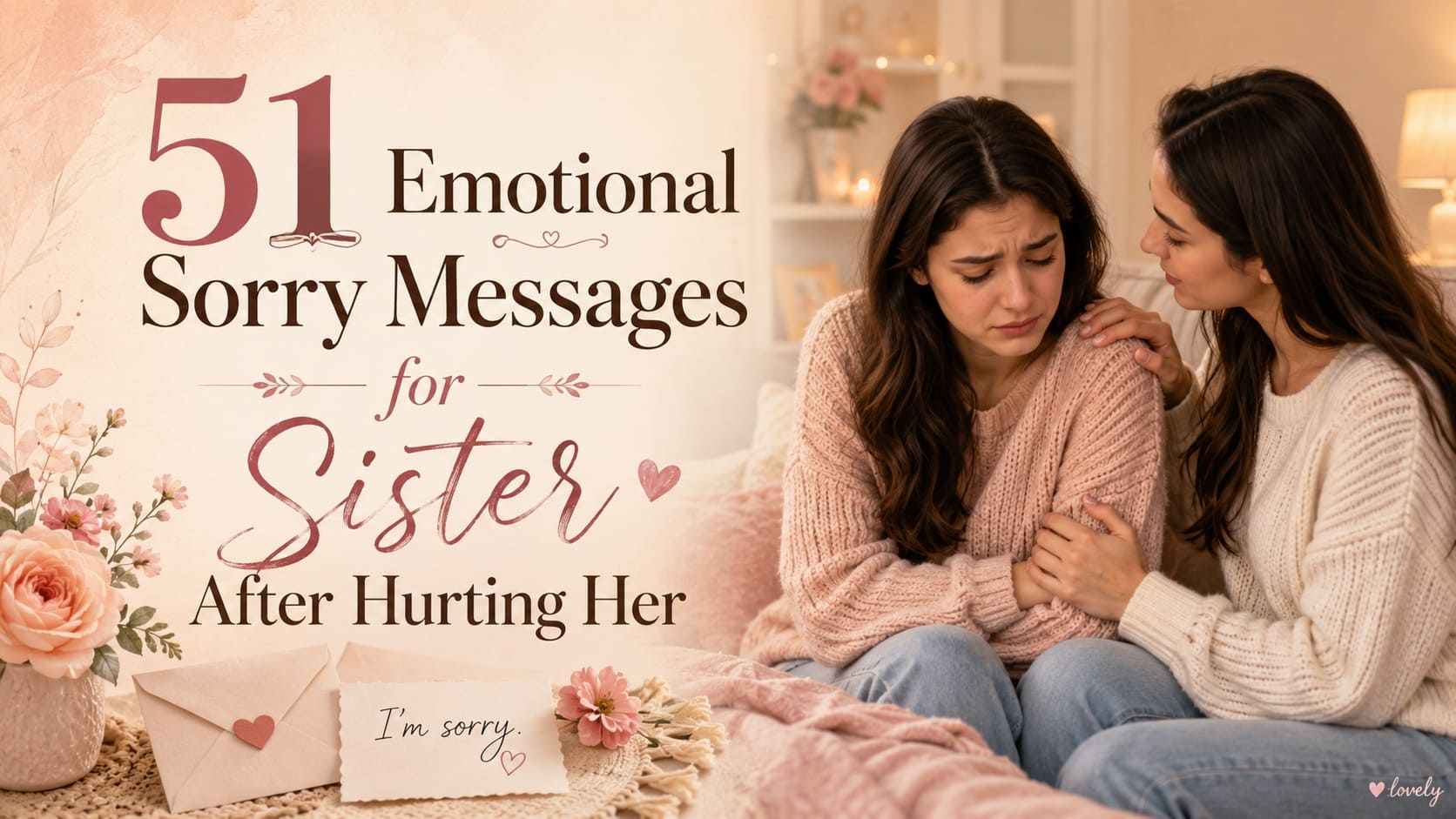 51 Emotional Sorry Messages for Sister After Hurting Her