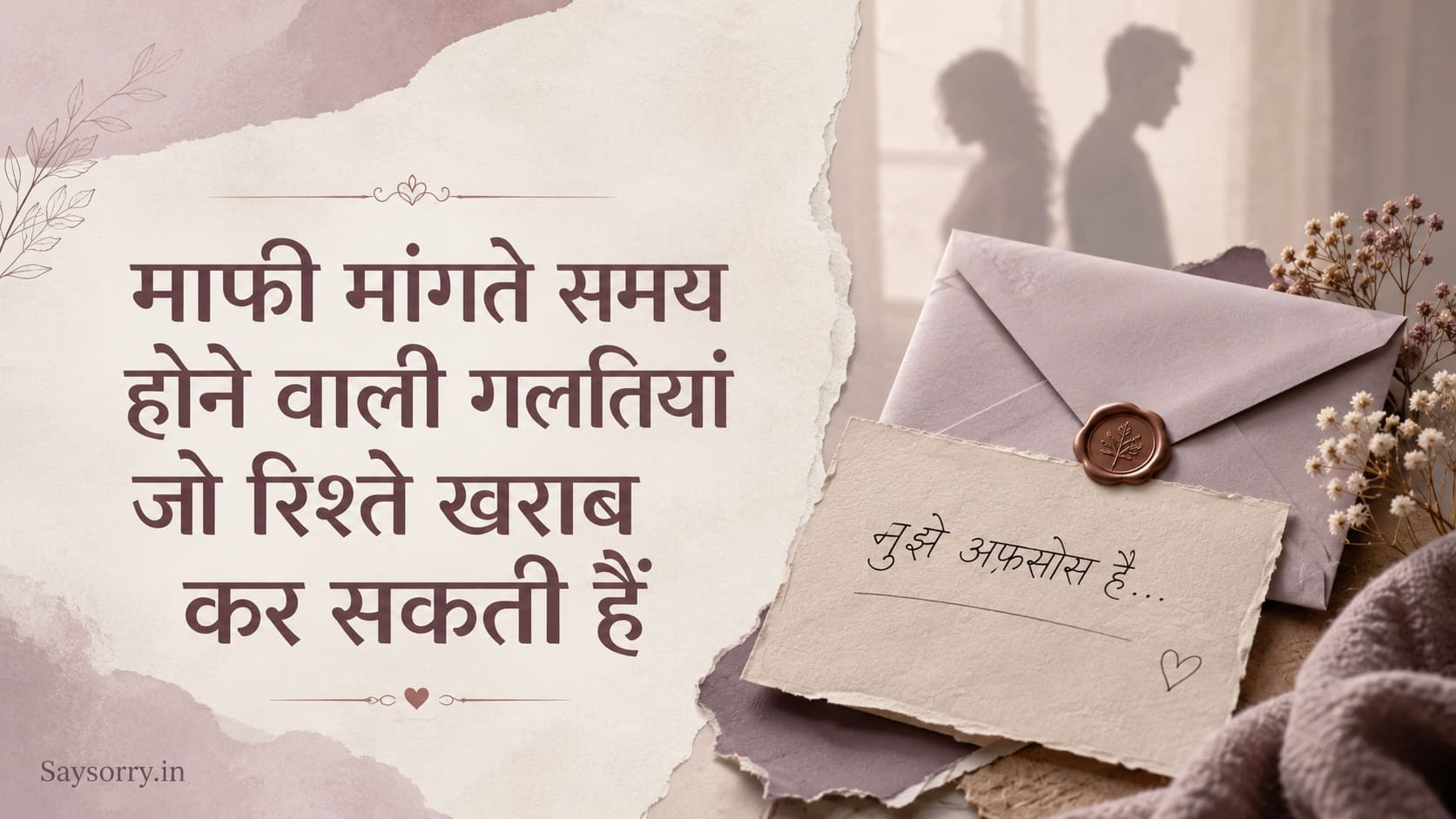 माफी मांगते समय होने वाली गलतियां जो रिश्ते खराब कर सकती हैं