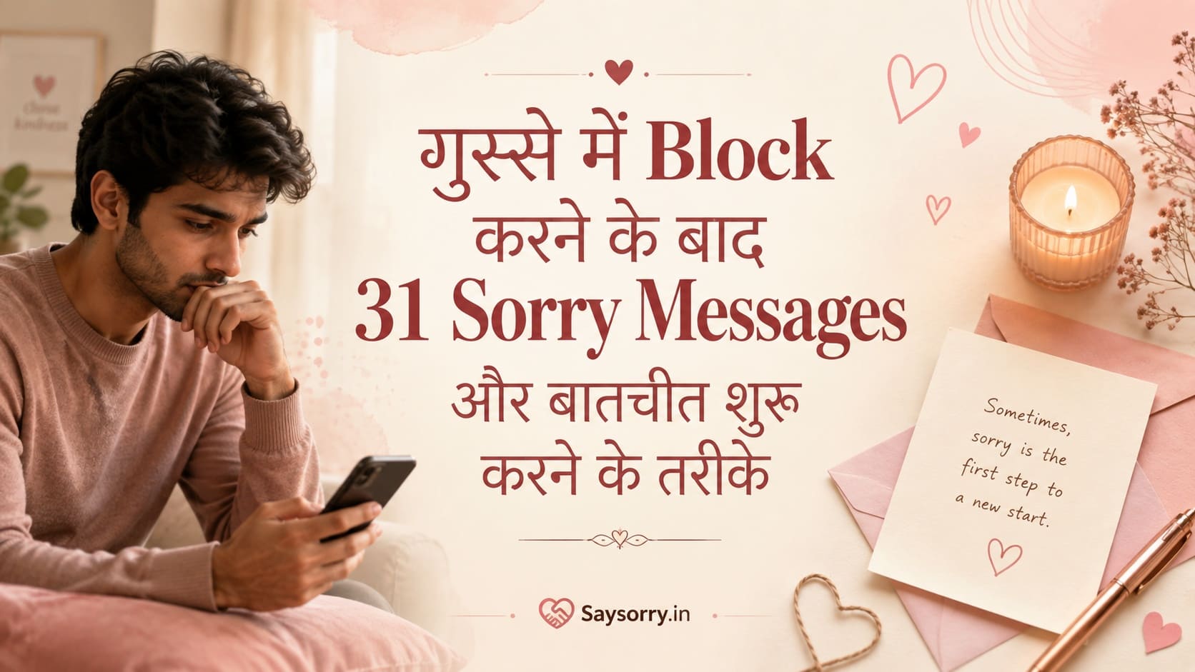 गुस्से में Block करने के बाद 31 Sorry Messages और बातचीत शुरू करने के तरीके - Say Sorry