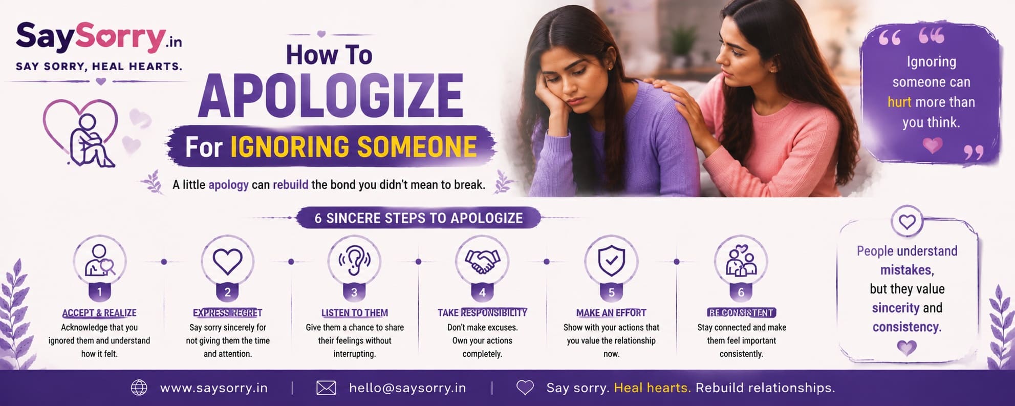 How To Apologize For Ignoring Someone