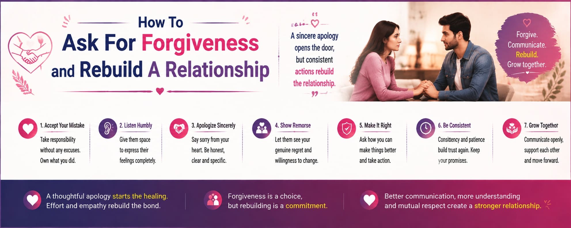 How To Ask For Forgiveness And Rebuild A Relationship