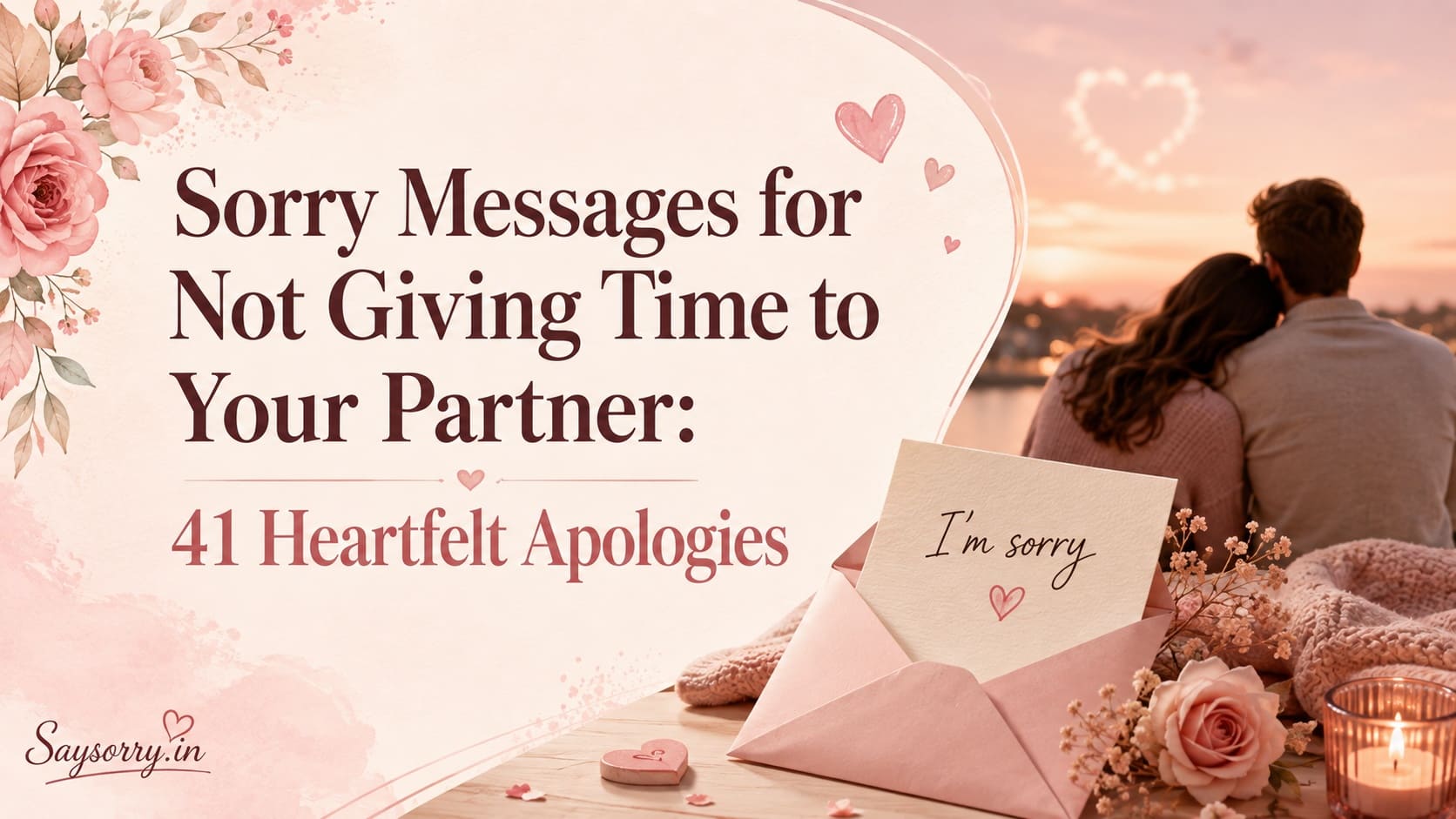 Sorry Messages for Not Giving Time to Your Partner: 41 Heartfelt Apologies
