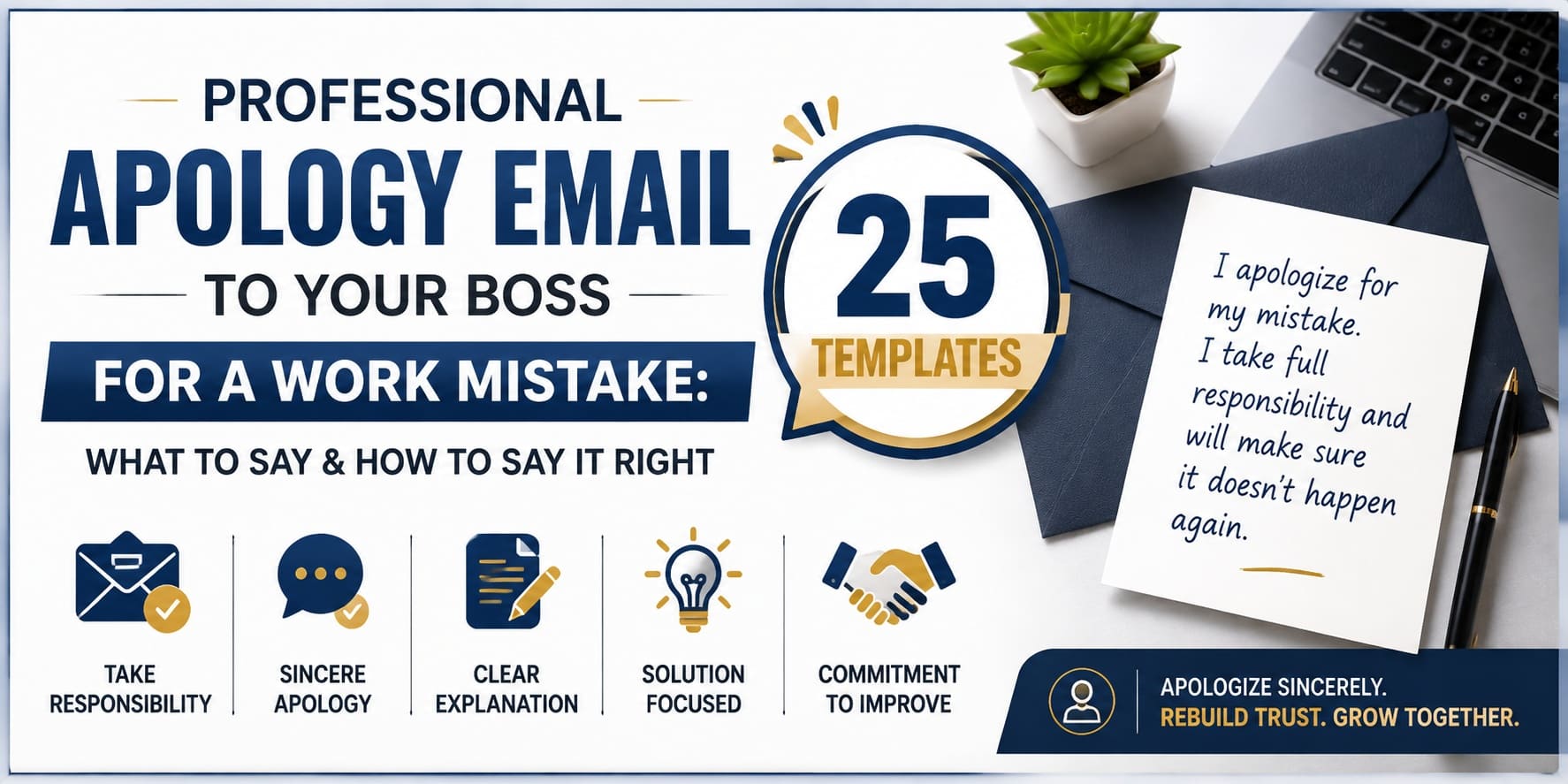 Professional Apology Email to Your Boss for a Work Mistake: 25 Templates