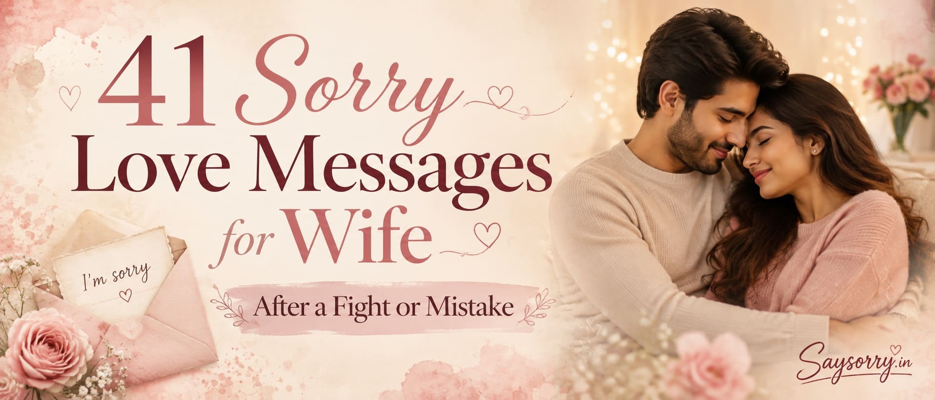 41 Sorry Love Messages for Wife After a Fight or Mistake