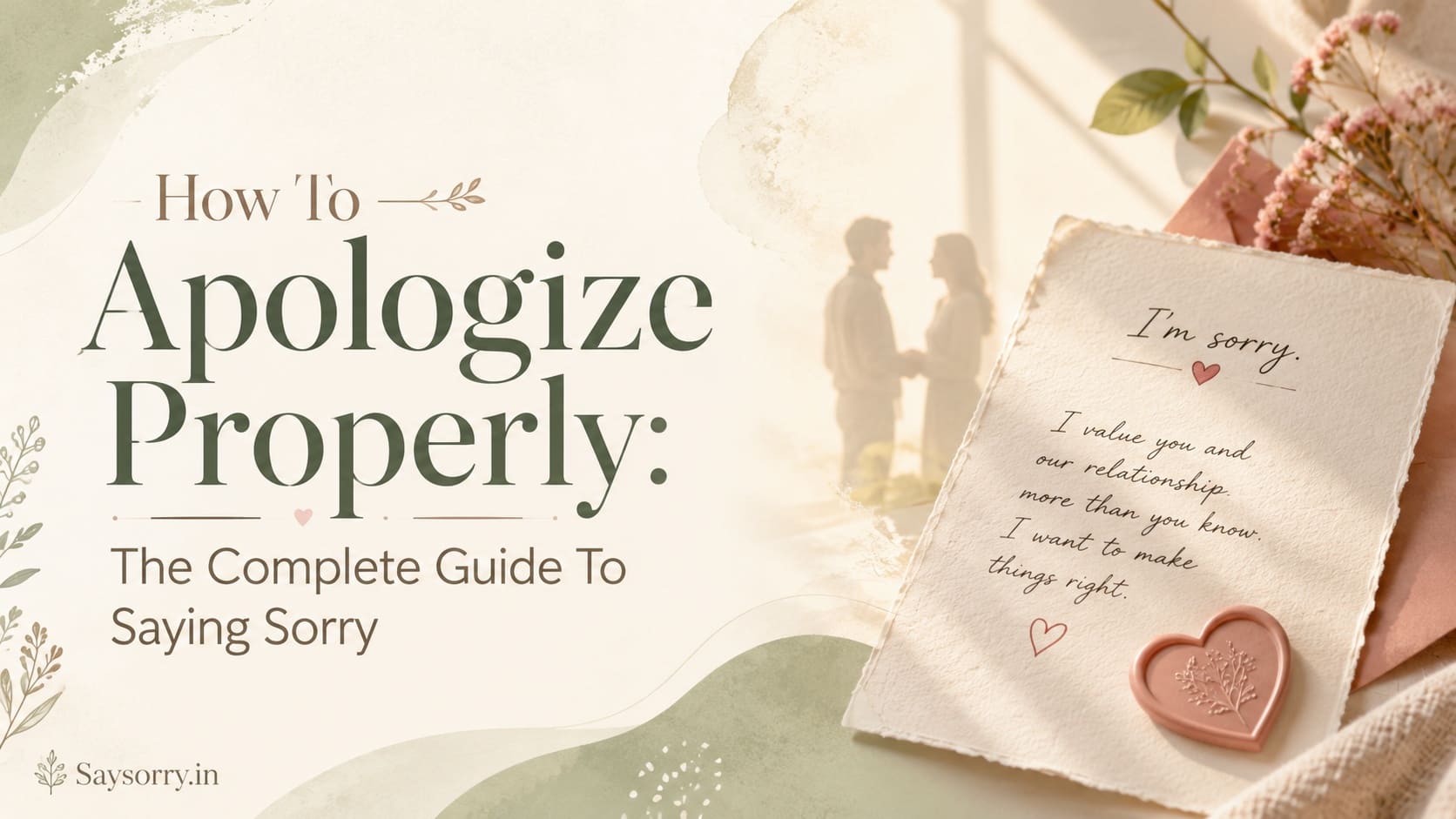 How To Apologize Properly: The Complete Guide To Saying Sorry
