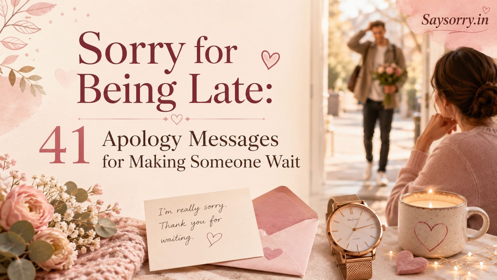Sorry for Being Late: 41 Apology Messages for Making Someone Wait - Say Sorry