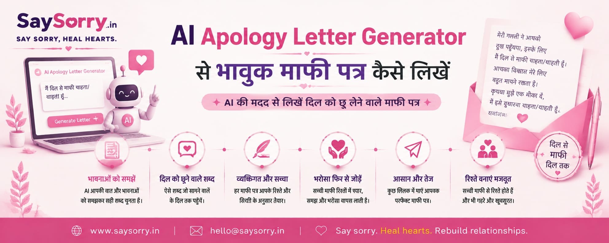 AI Apology Letter Generator से भावुक माफी पत्र कैसे लिखें
