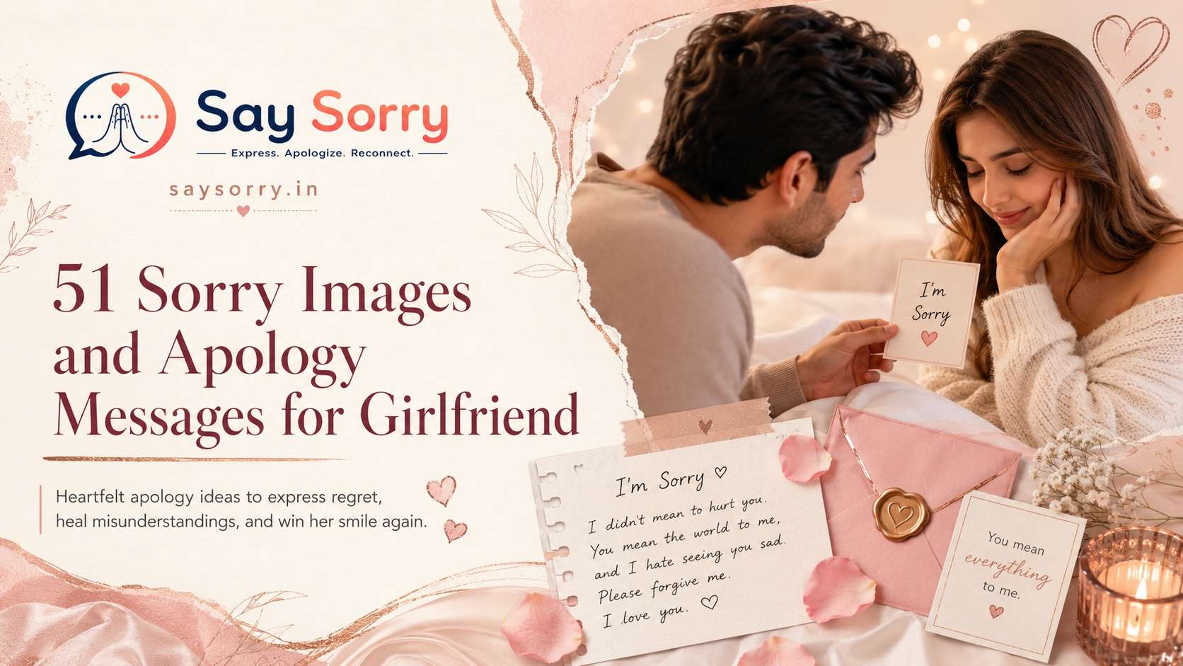 Sorry Images for Girlfriend with Messages: 51 Heartfelt Apology Photos and Cards