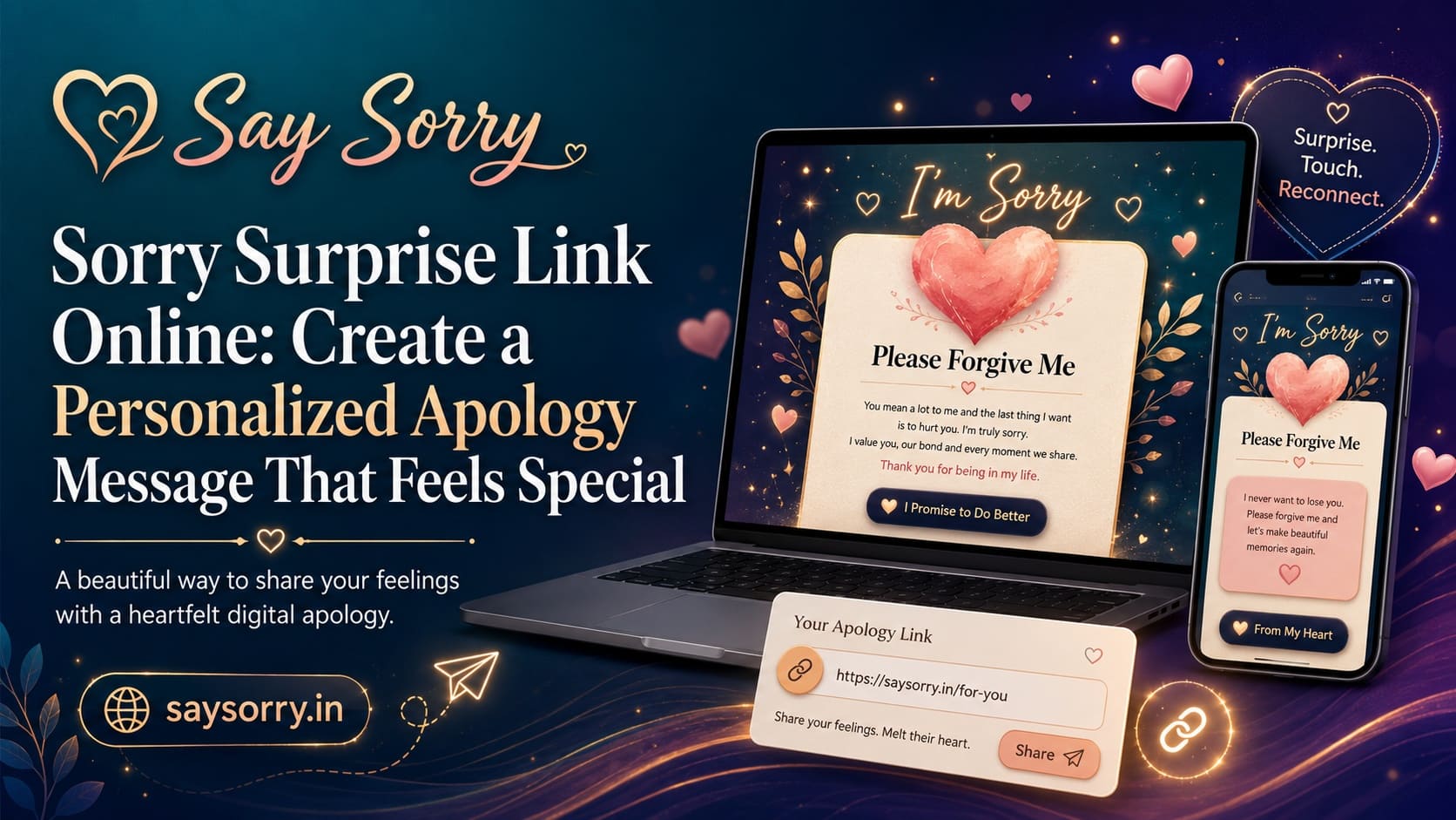 Sorry Surprise Link Online: Create a Personalized Apology Message That Feels Special