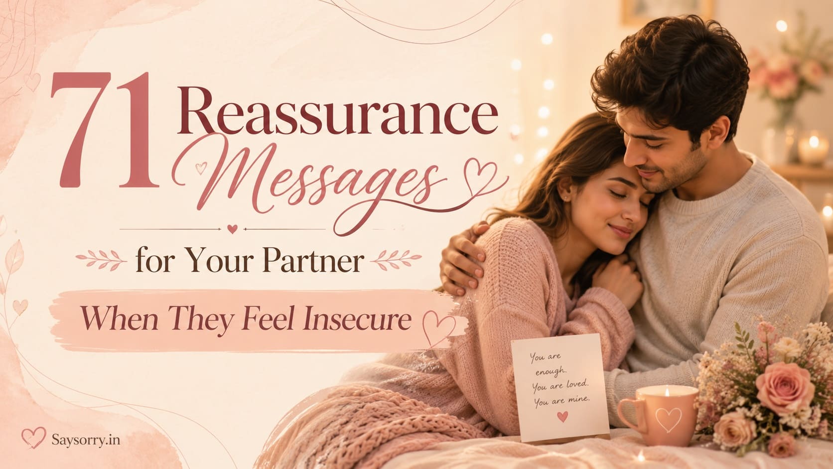 71 Reassurance Messages for Your Partner When They Feel Insecure