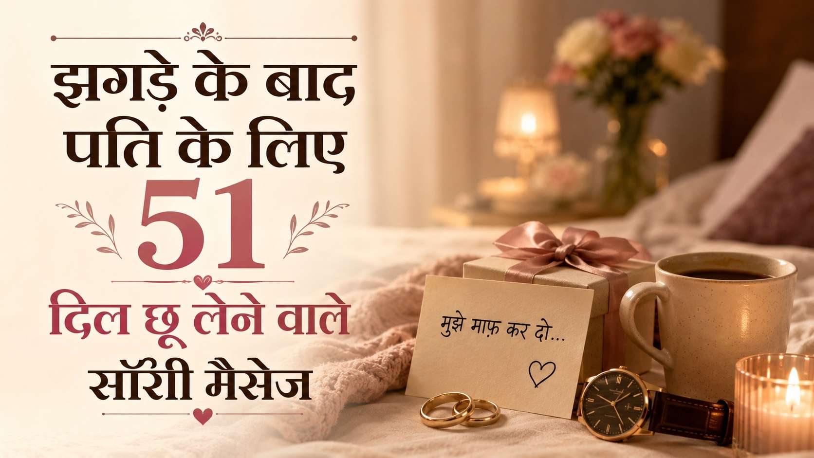 झगड़े के बाद पति के लिए 51 दिल छू लेने वाले सॉरी मैसेज