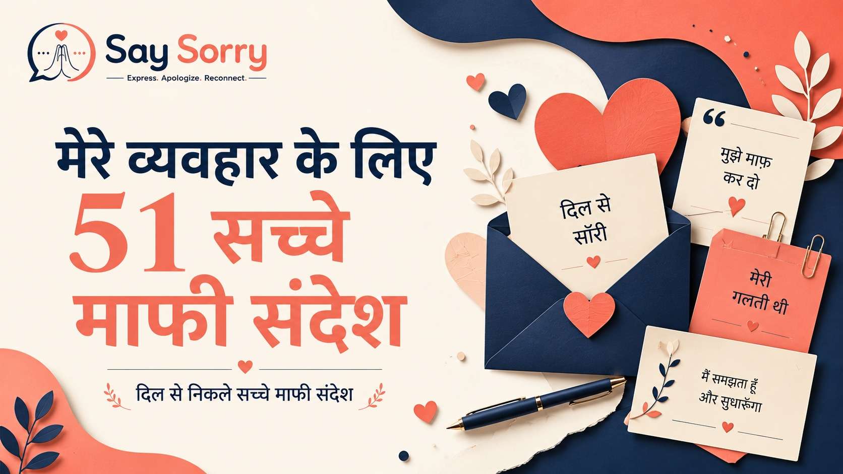 मेरे व्यवहार के लिए सॉरी मैसेज: 51 दिल से माफी संदेश