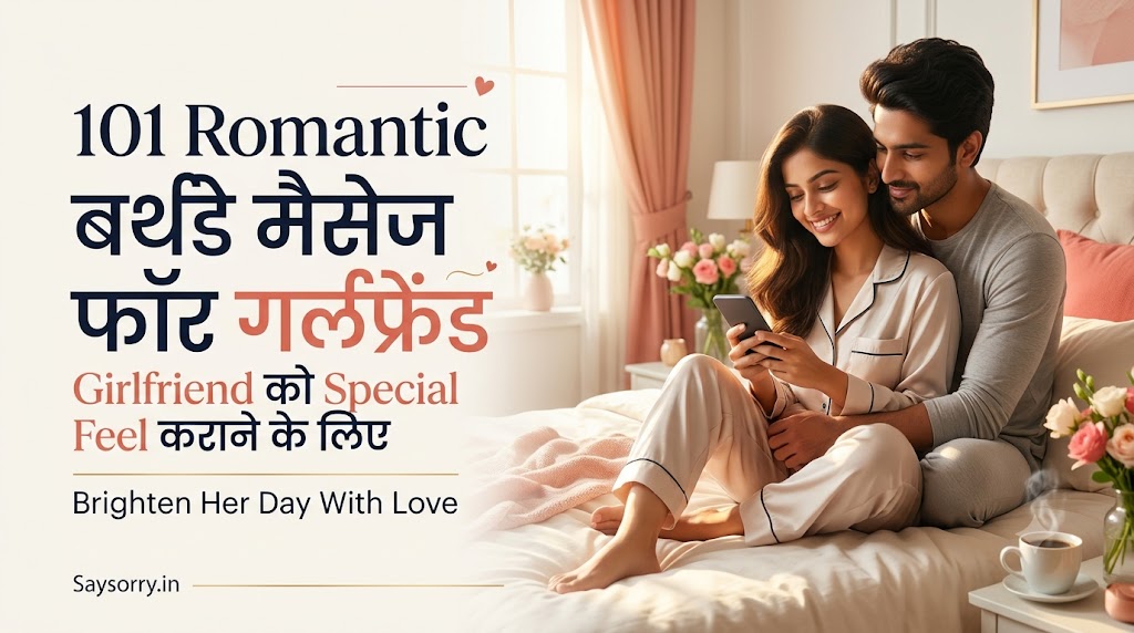 Girlfriend को Special Feel कराने के लिए 101 Romantic Birthday Messages - Say Sorry