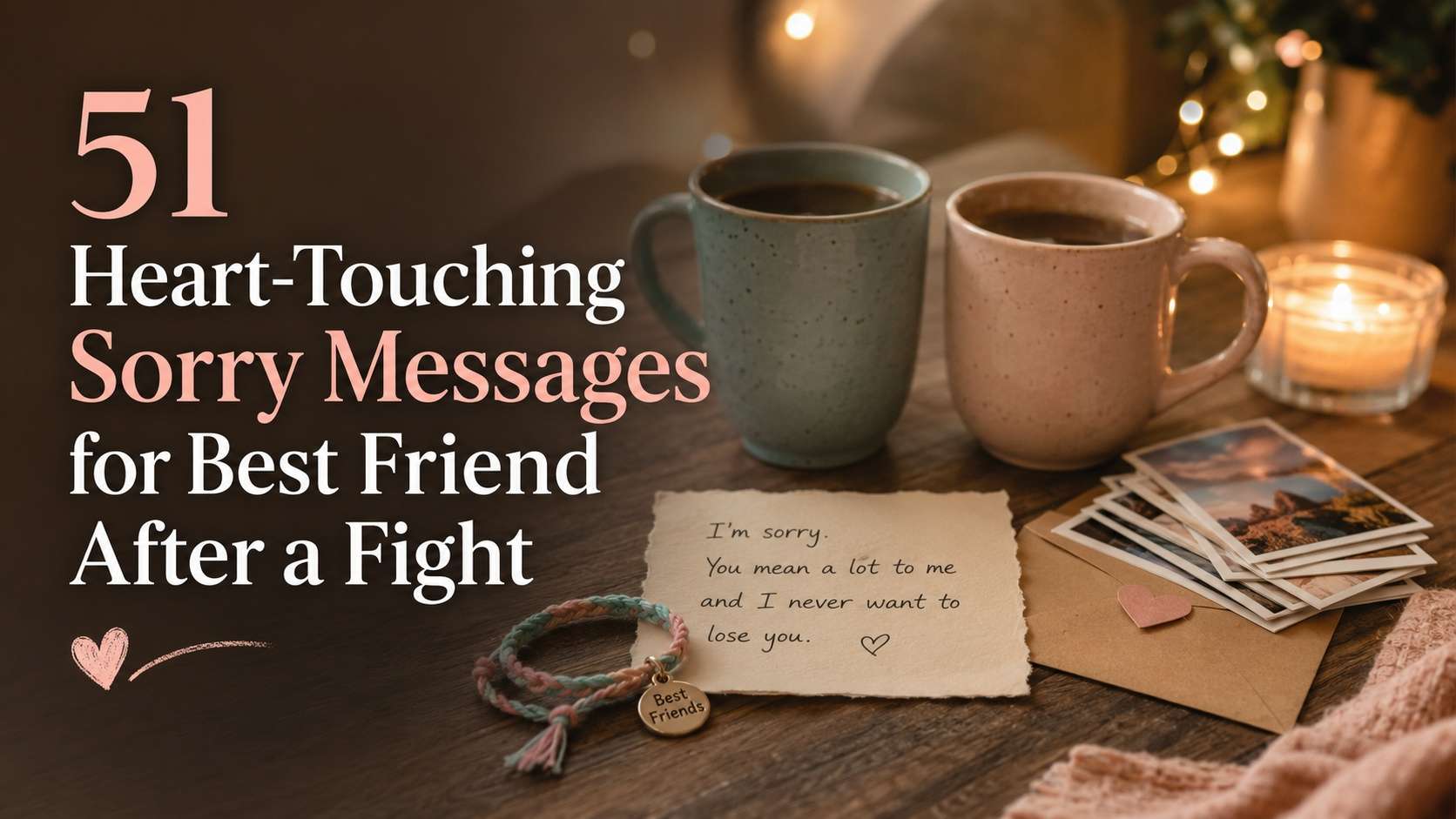 51 Heart-Touching Sorry Messages for Best Friend After a Fight - Say Sorry