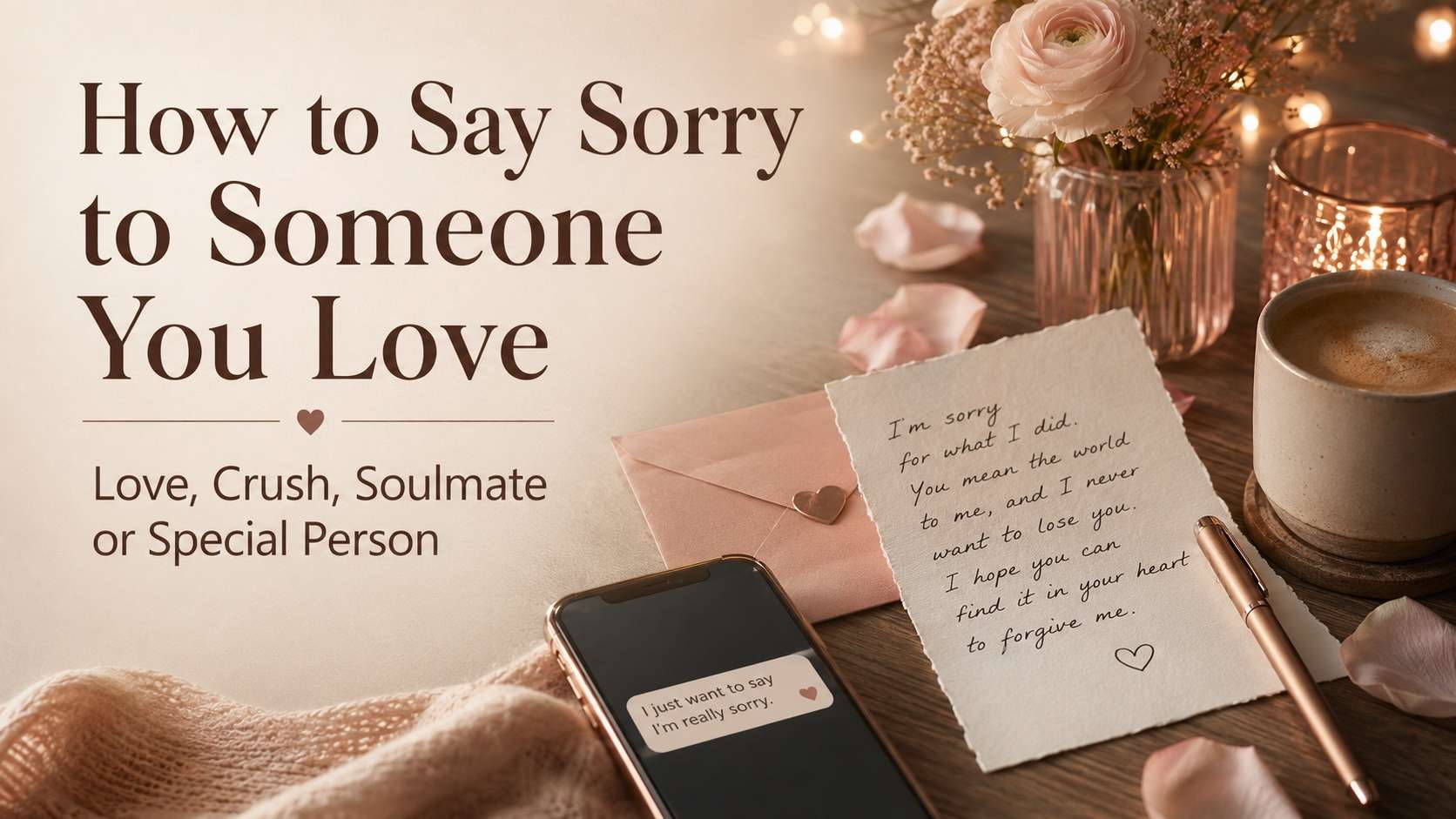 How to Say Sorry to Someone You Love: 11 Ways and 41 Heartfelt Messages
