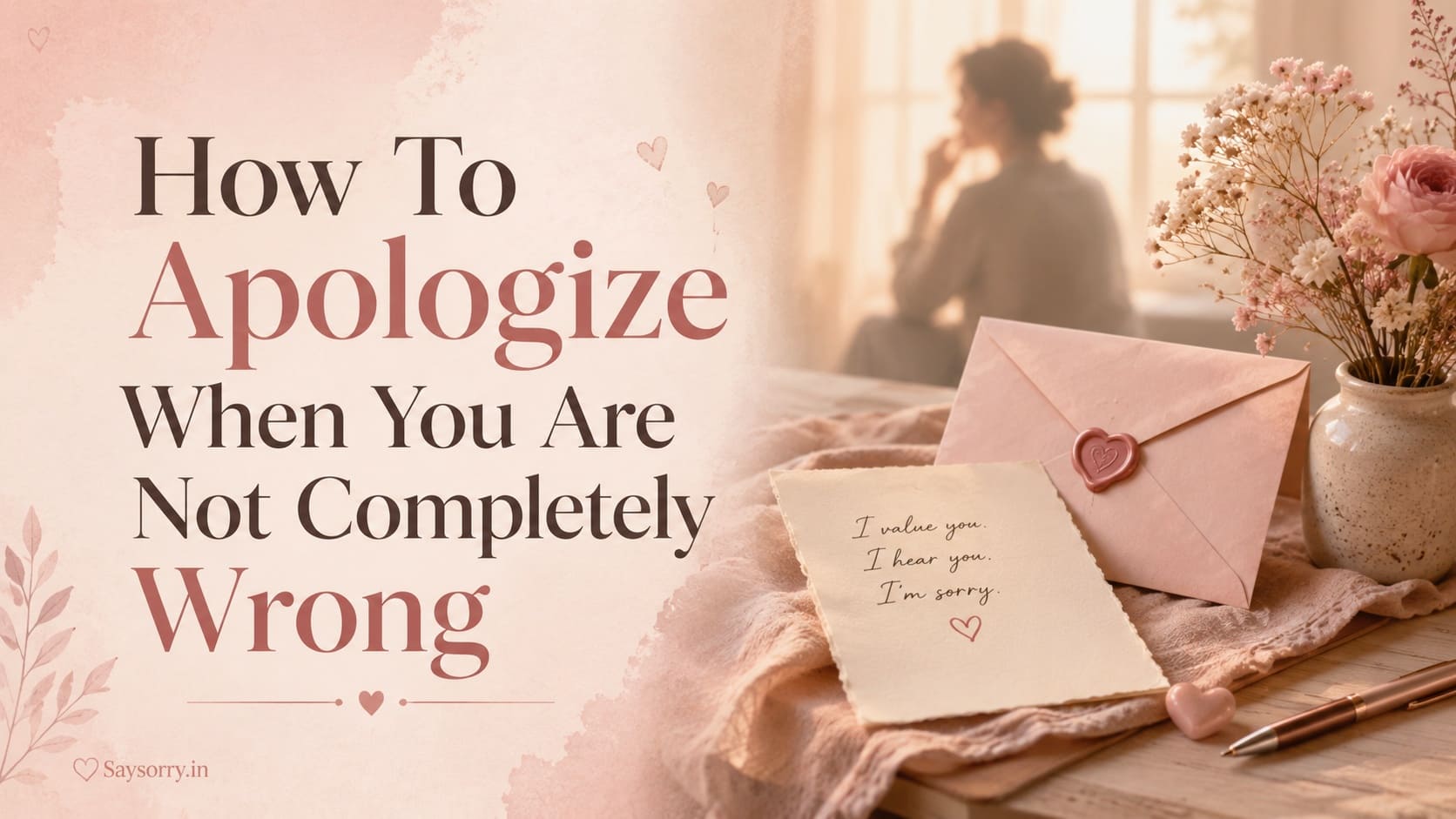 How To Apologize When You Are Not Completely Wrong
