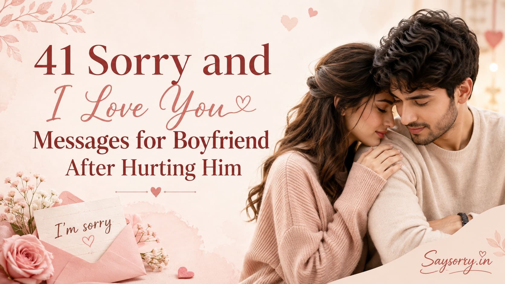 41 Sorry and I Love You Messages for Boyfriend After Hurting Him