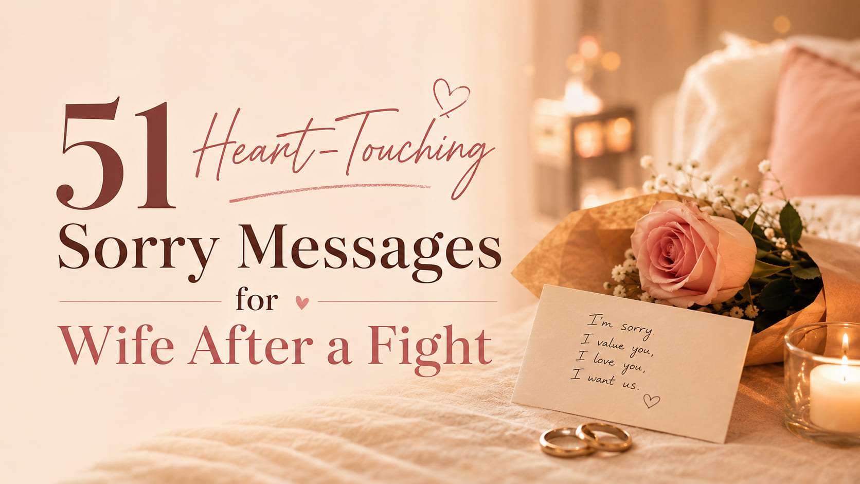 51 Heart-Touching Sorry Messages for Wife After a Fight