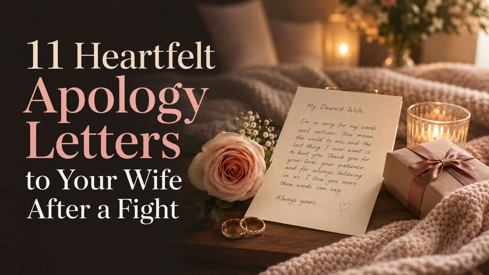 11 Heartfelt Apology Letters to Your Wife After a Fight