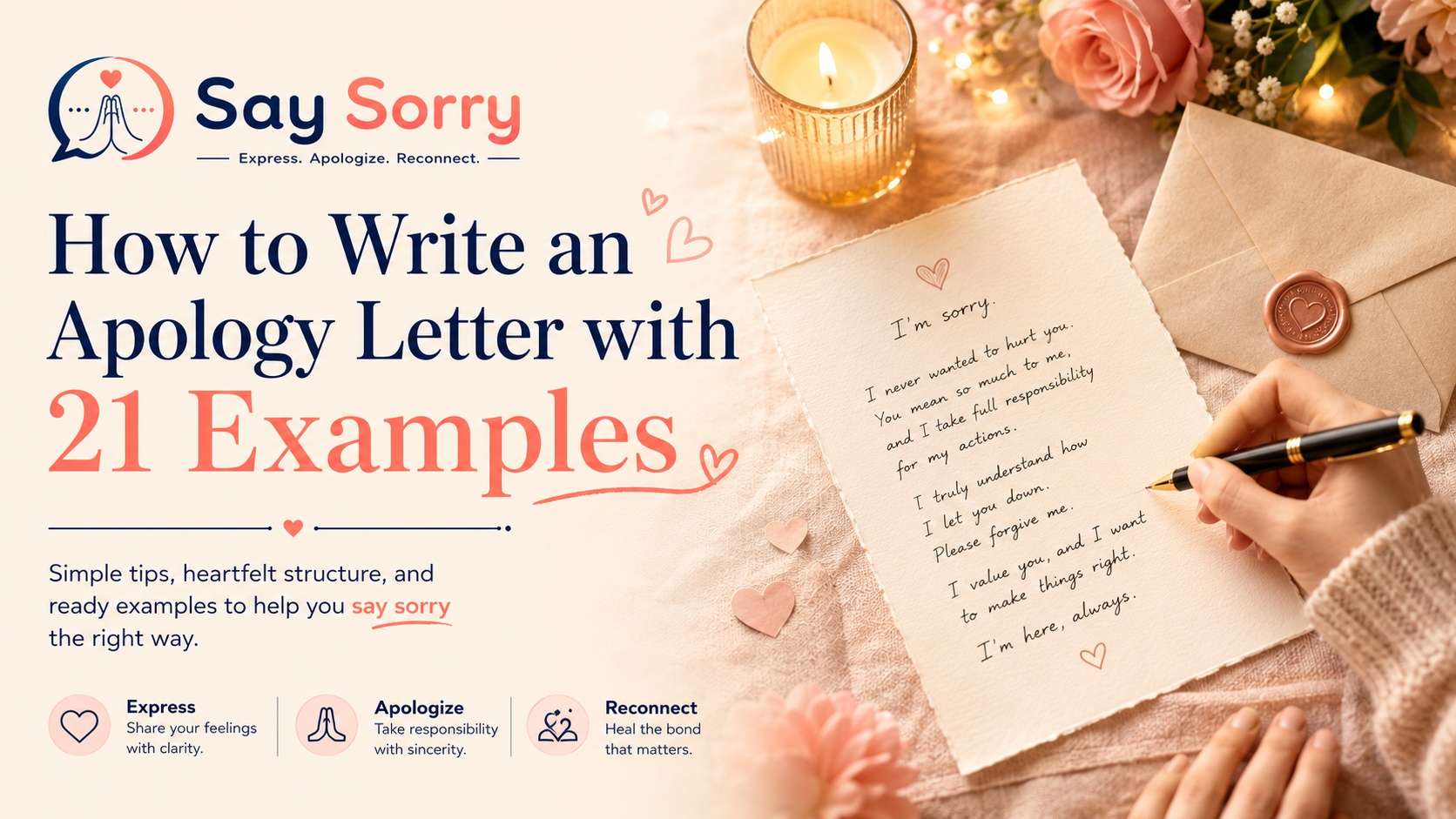 How to Write an Apology Letter: Format and 21 Heartfelt Sorry Letter Examples