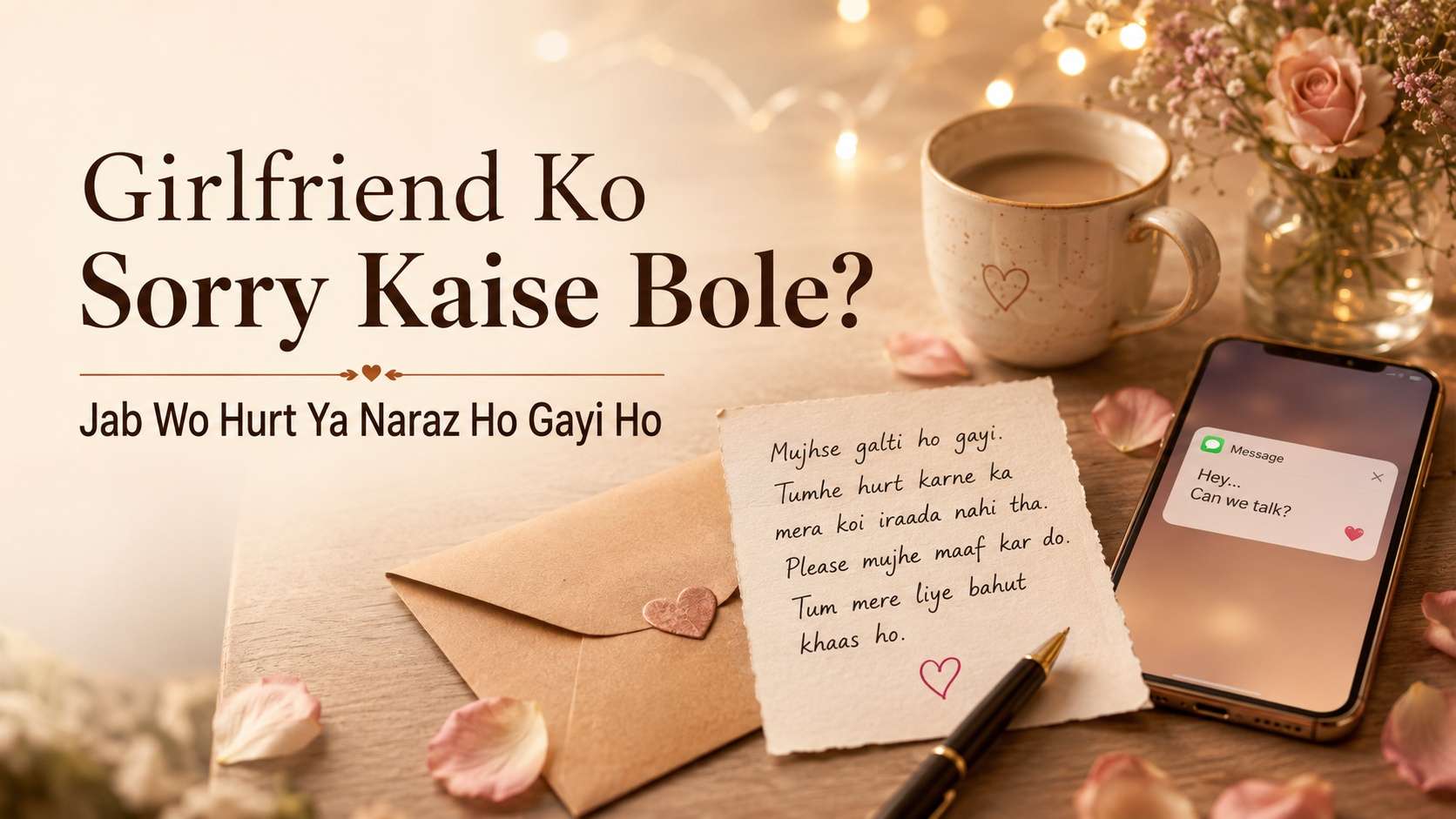 Girlfriend Hurt Ya Naraz Ho Gayi Hai? Sorry Bolkar Use Kaise Manaye