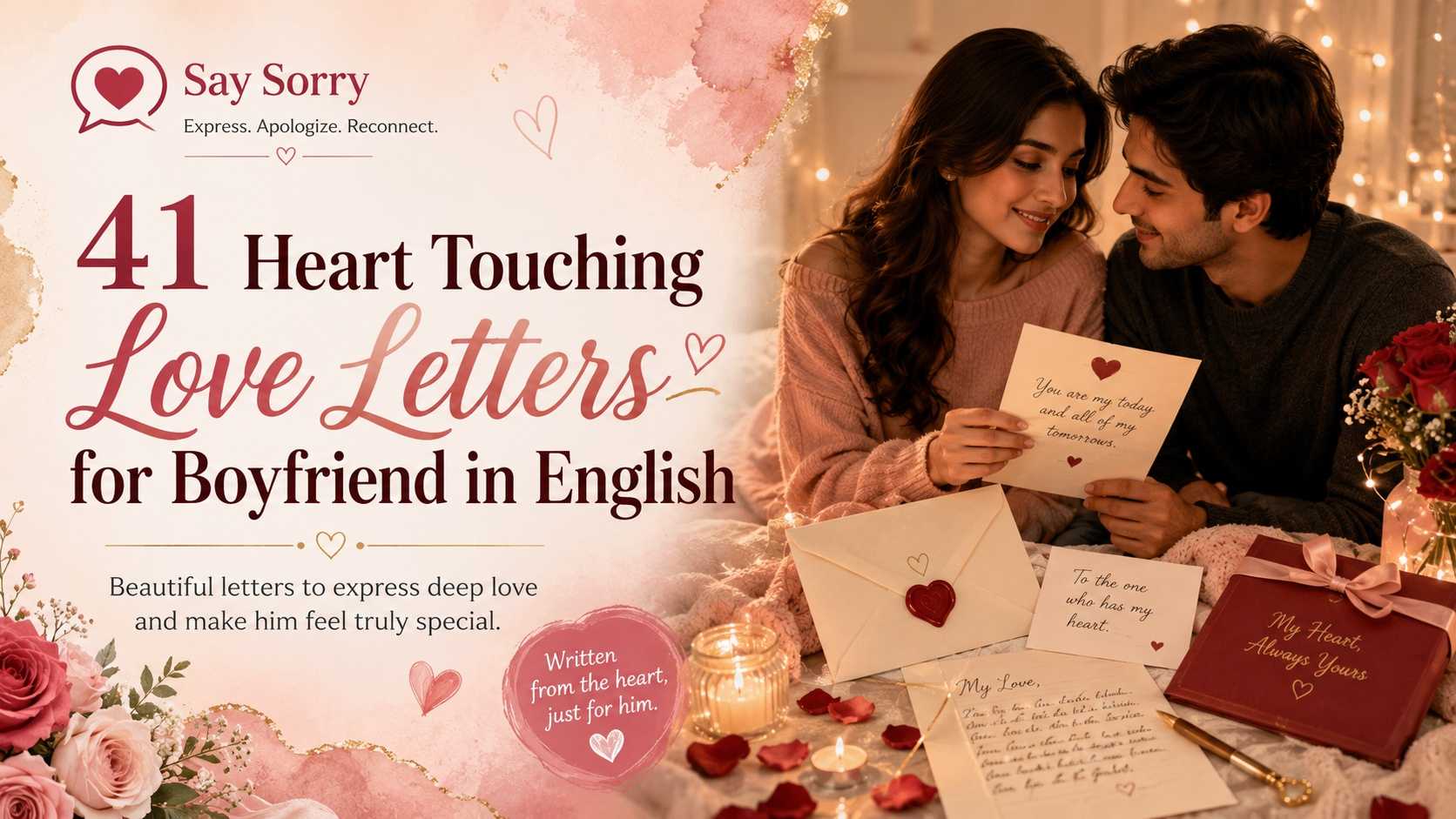 41 Heart Touching Love Letters for Boyfriend in English