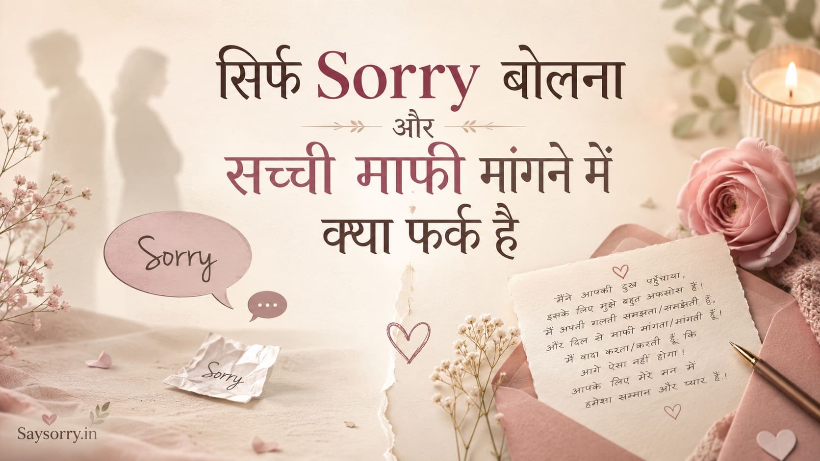 सिर्फ Sorry बोलना और सच्ची माफी मांगने में क्या फर्क है