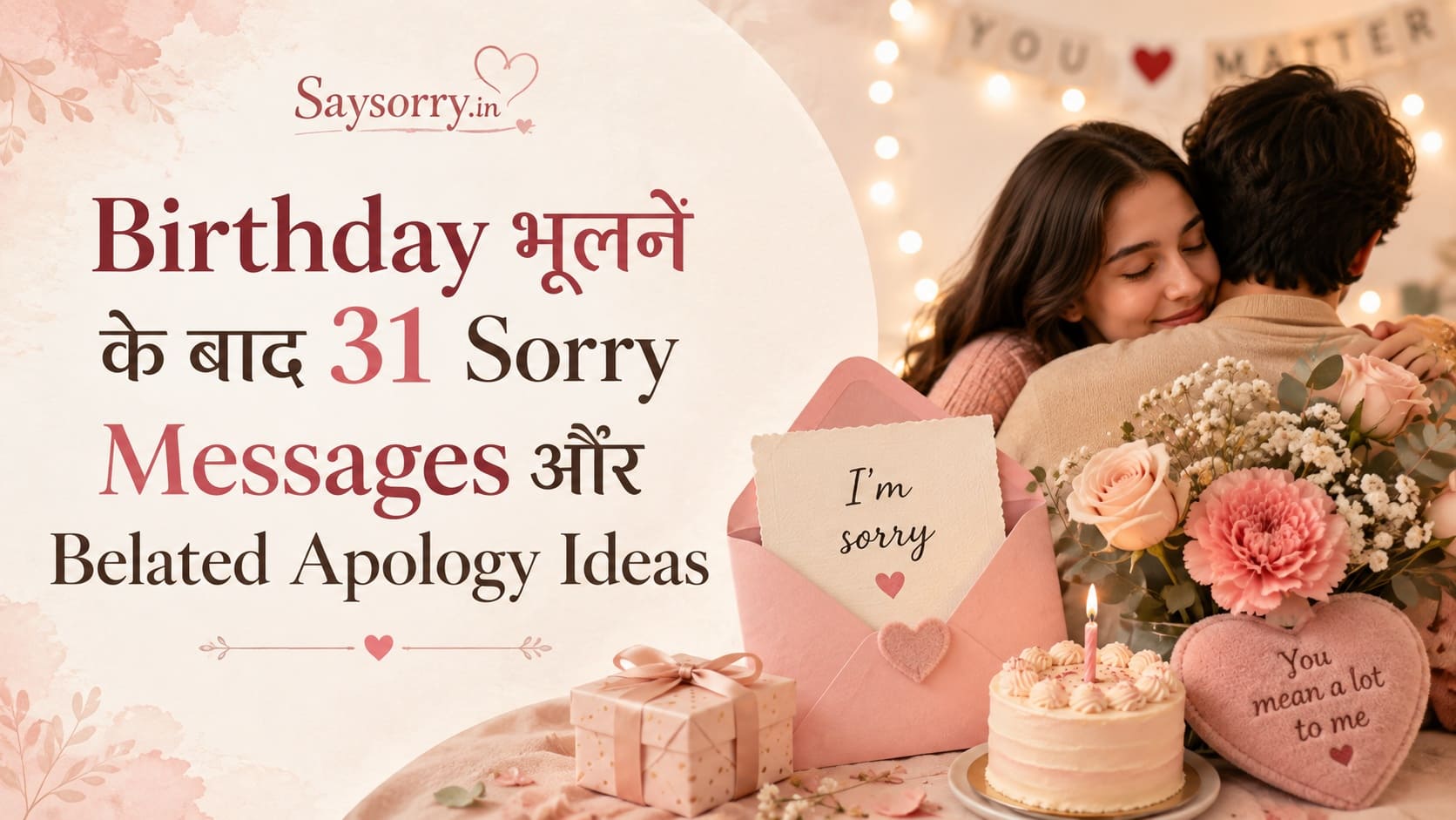 Birthday भूलने के बाद 31 Sorry Messages और Belated Apology Ideas