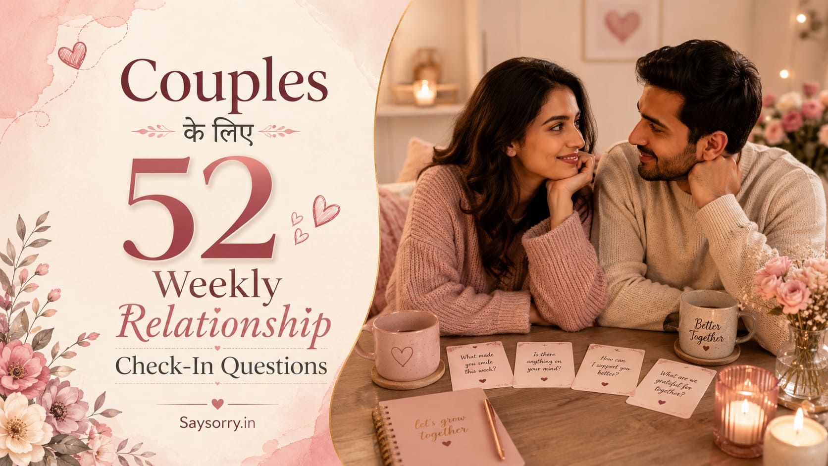 Couples के लिए 52 Weekly Relationship Check-In Questions