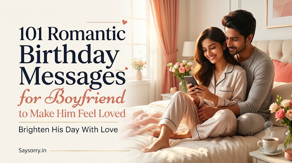 101 Romantic Birthday Messages for Boyfriend to Make Him Feel Loved - Say Sorry