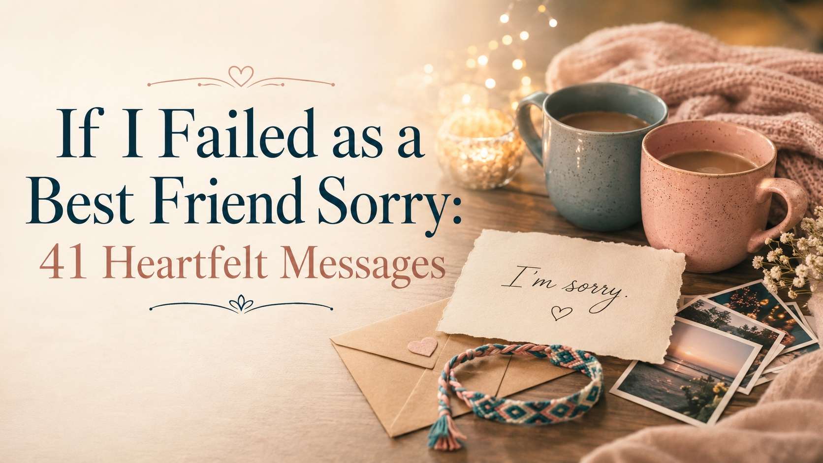 If I Failed as a Best Friend Sorry: 41 Heartfelt Messages