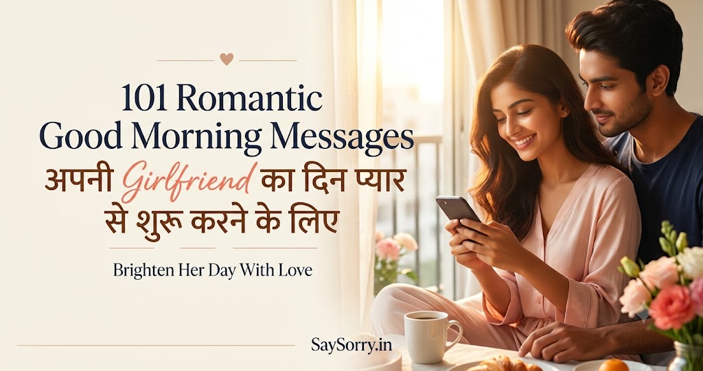 Girlfriend का दिन प्यार से शुरू करने के लिए 101 Good Morning Messages - Say Sorry