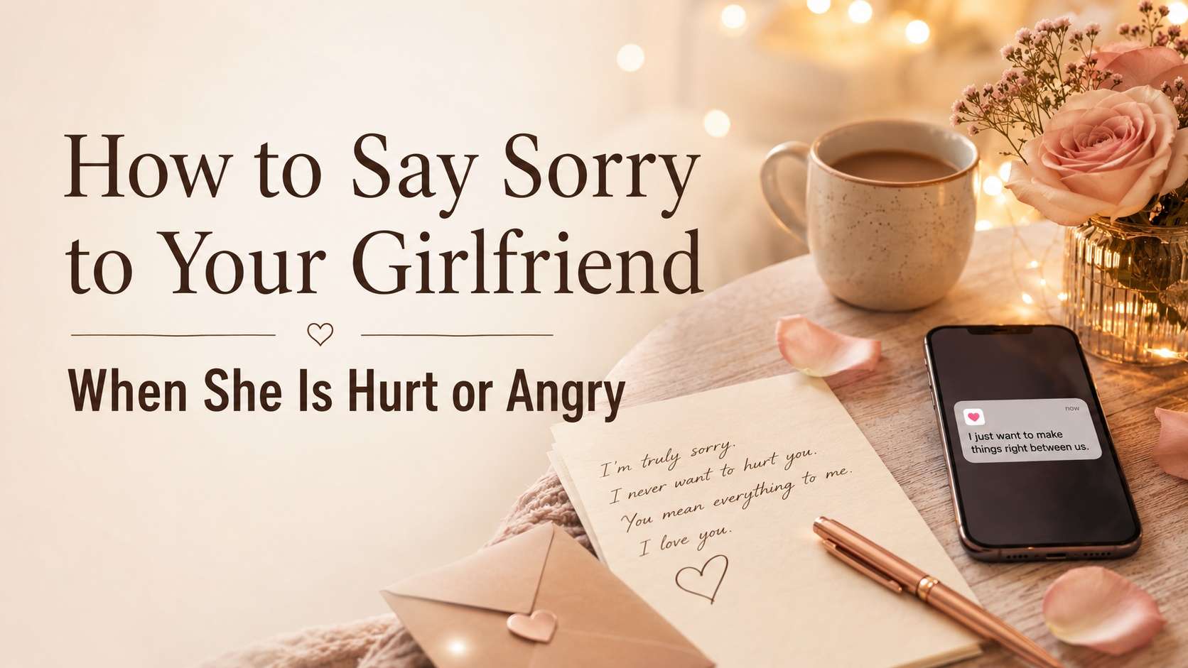 How to Say Sorry to Your Girlfriend When She Is Hurt: 11 Ways and 31 Messages