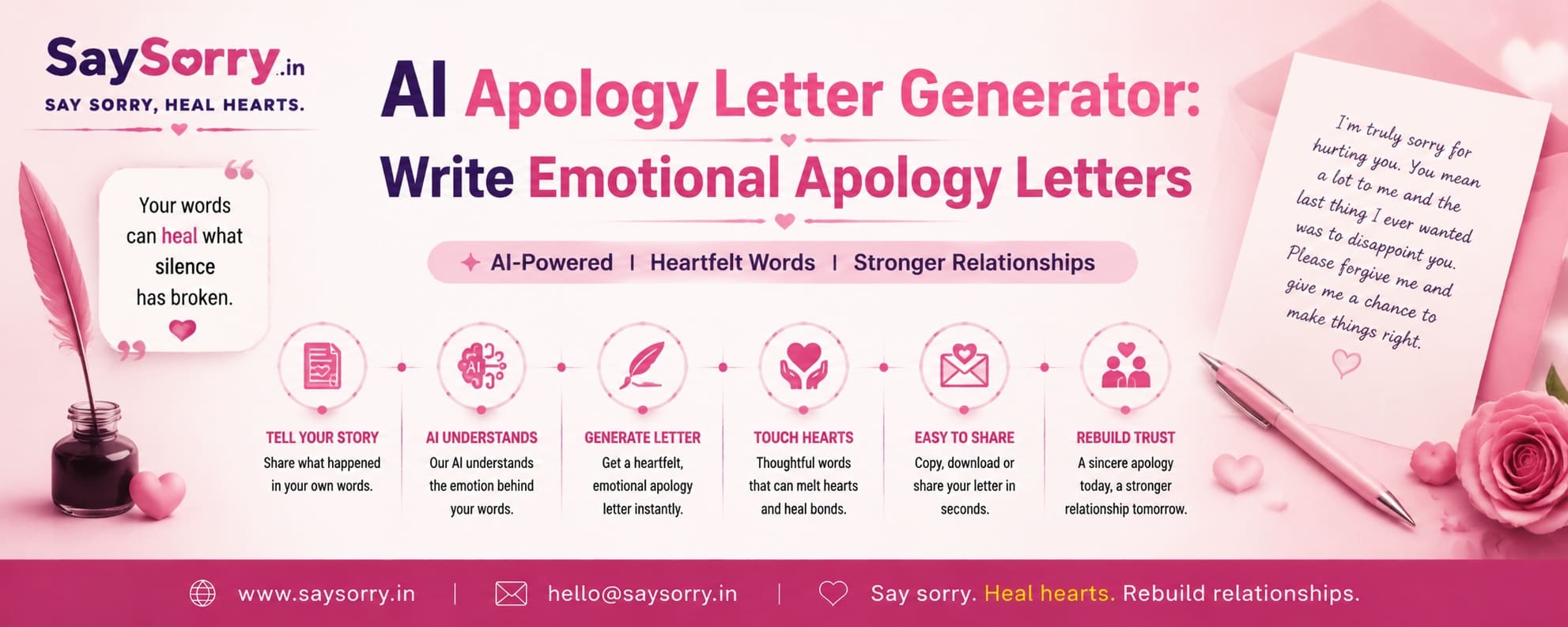 AI Apology Letter Generator: Write Emotional Apology Letters