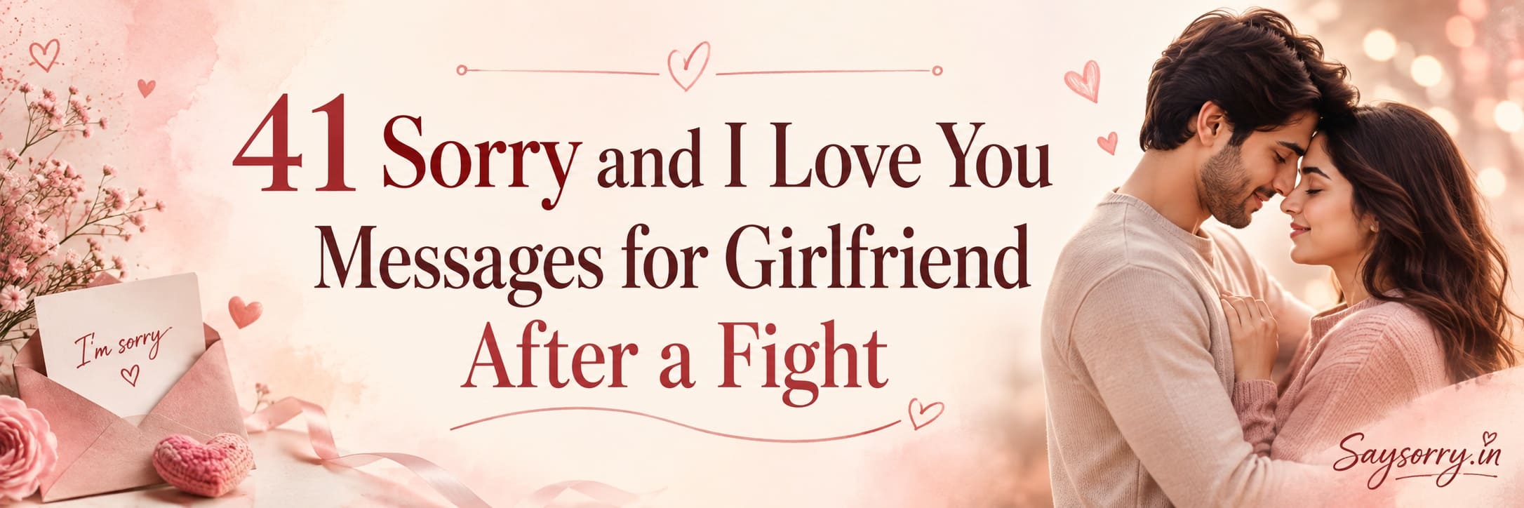 41 Sorry and I Love You Messages for Girlfriend After a Fight