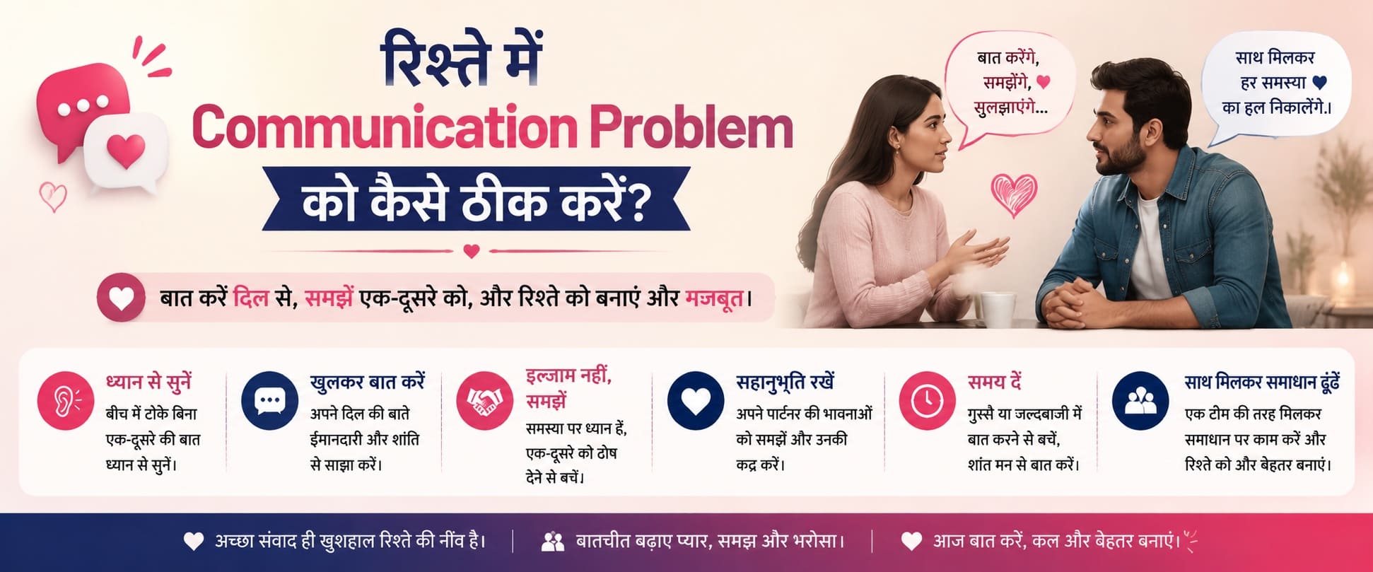 रिश्ते में Communication Problem को कैसे ठीक करें