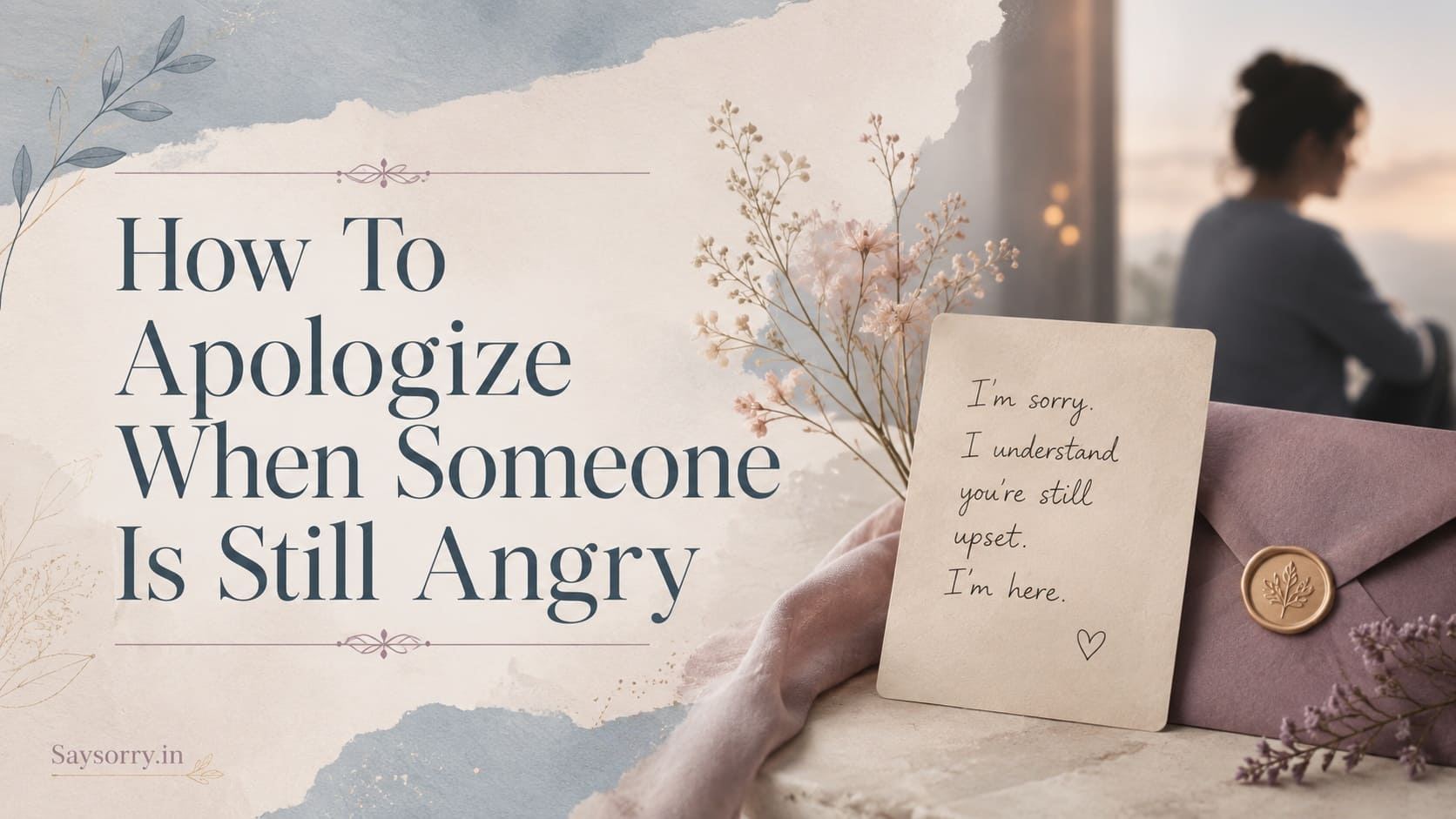 How To Apologize When Someone Is Still Angry