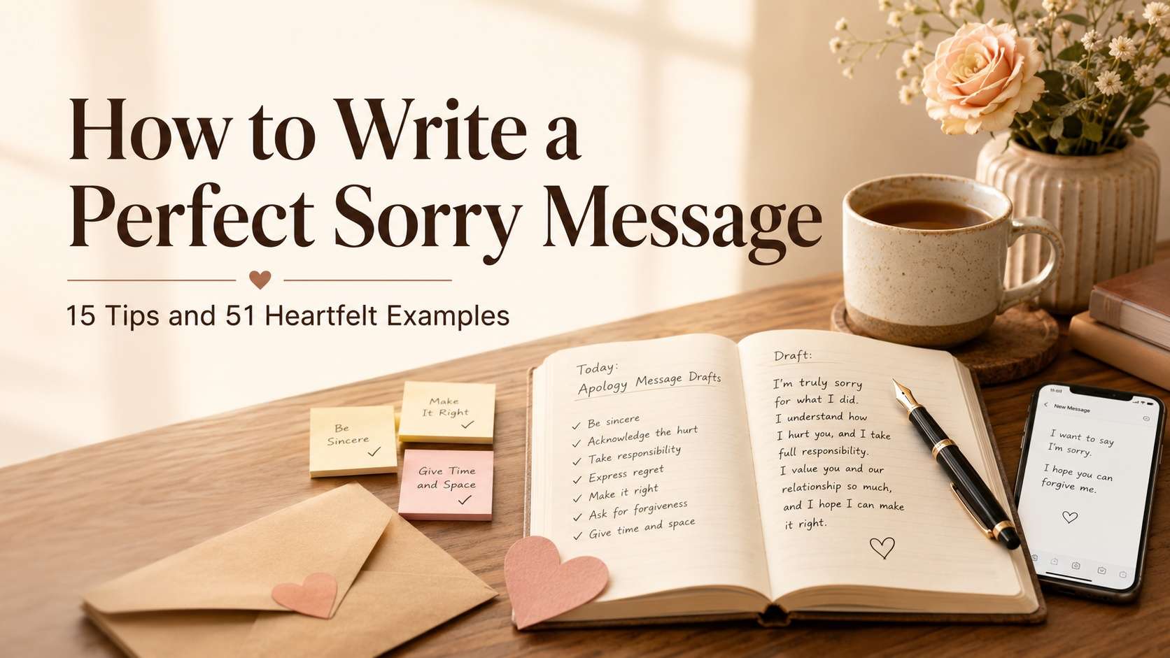 How to Write a Perfect Sorry Message: 15 Tips and 51 Examples