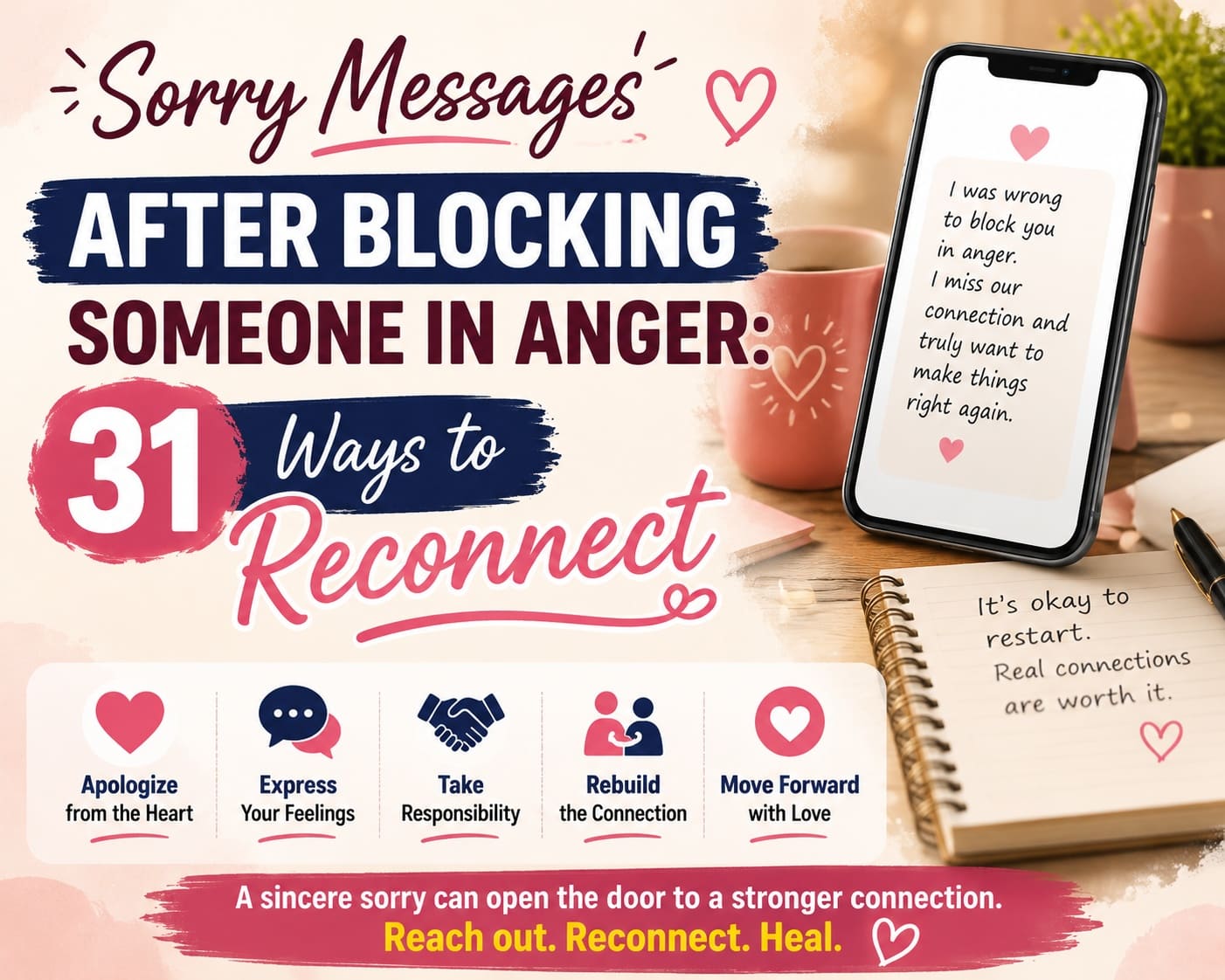 Sorry Messages After Blocking Someone in Anger: 31 Ways to Reconnect - Say Sorry