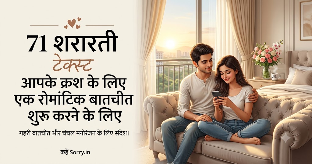 Crush के साथ Romantic Conversation शुरू करने के लिए 71 Flirty Texts - Say Sorry