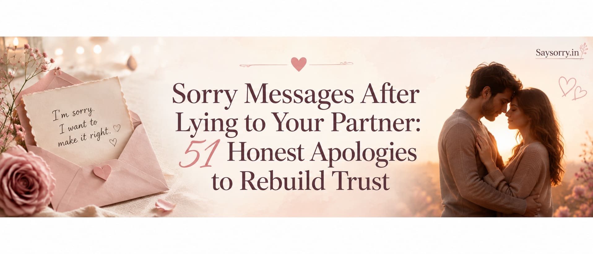Sorry Messages After Lying to Your Partner: 51 Honest Apologies to Rebuild Trust