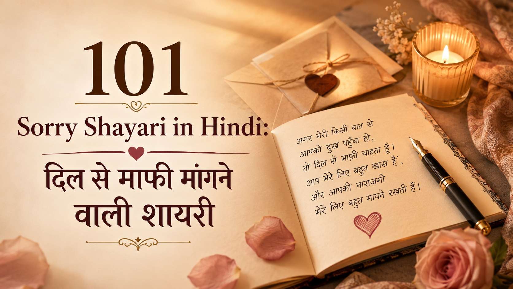 101 Sorry Shayari in Hindi: दिल से माफी मांगने वाली शायरी