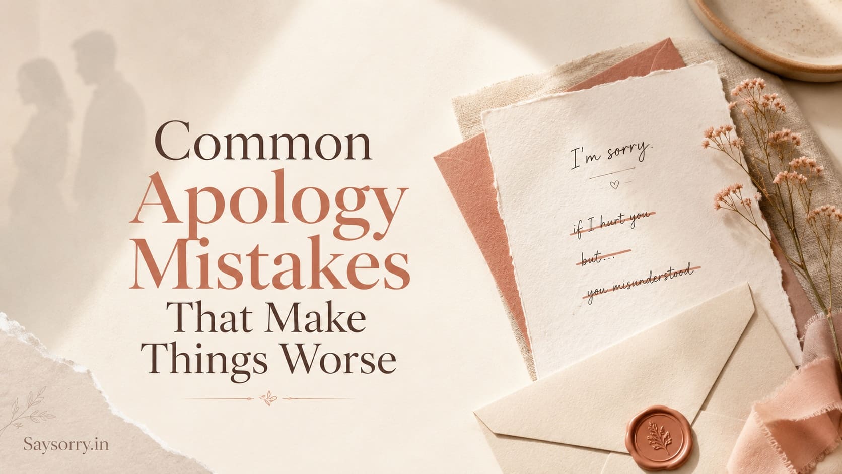 Common Apology Mistakes That Make Things Worse